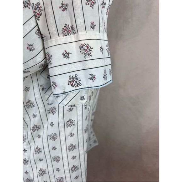 Vintage Floral Striped Ely Plains Pearl Snap - Picture 6 of 10